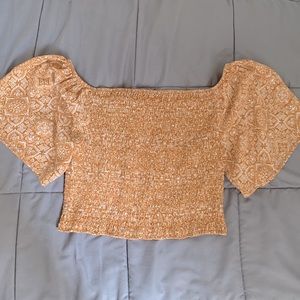 Shoulderless Boho Top